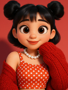 Photo to cartoon style using Kling